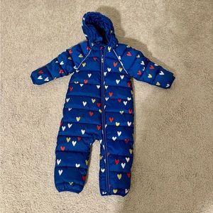 18-24 months Hanna Andersson snow suit hearts